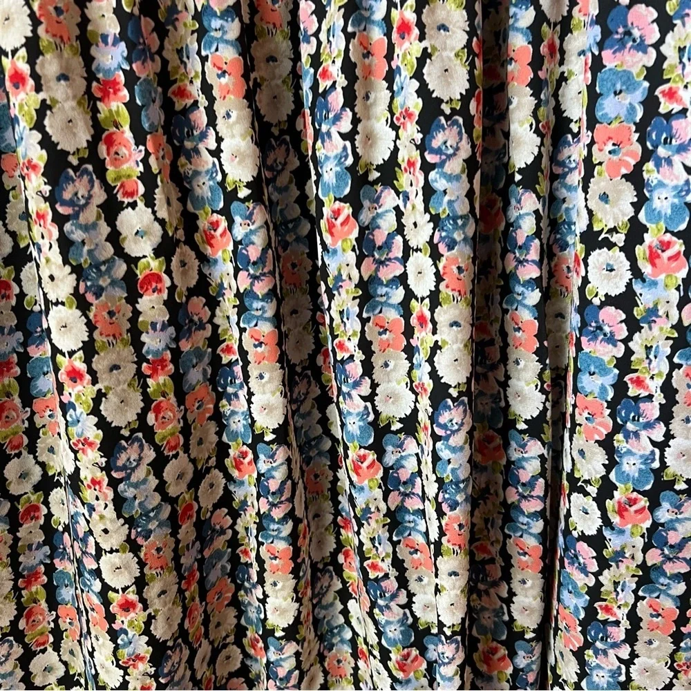 J.CREW‎ Multi-Color Floral Off The Shoulder Ruffle Tiered Dress Size 18